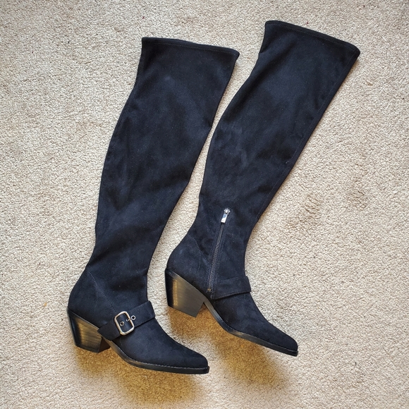 Marc Fisher Suede Over the Knee Boots - Picture 1 of 7